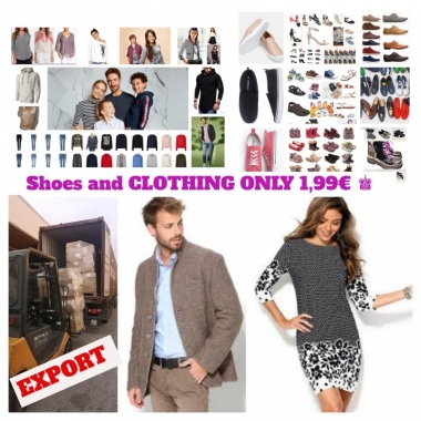 XL clothing and footwear large export stockphoto1